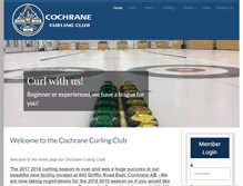 Tablet Screenshot of cochranecurlingclub.com
